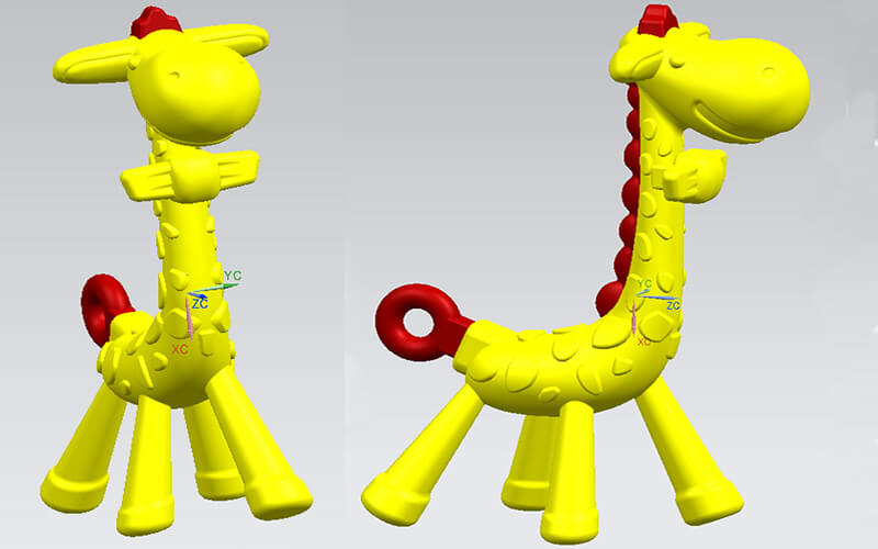 silicone teether 3D-CAD modeling
