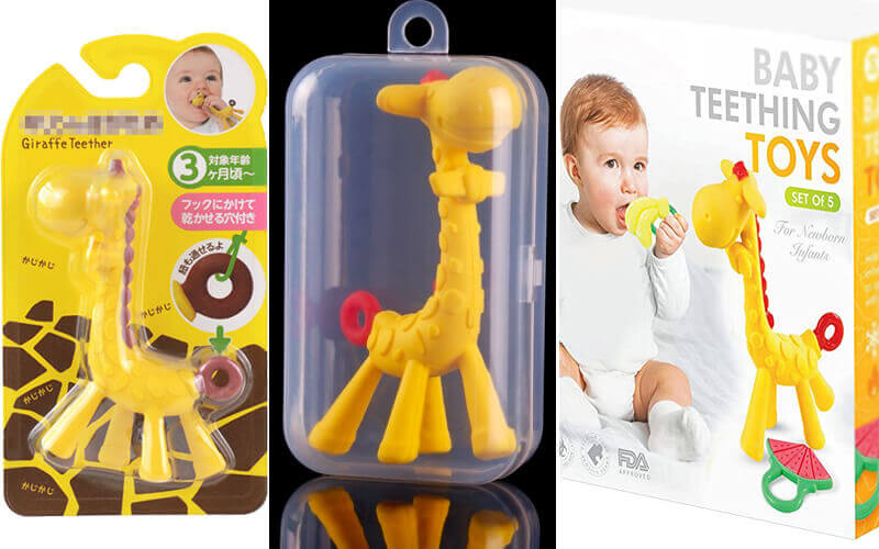 custom silicone product packaging design retail box and labeling