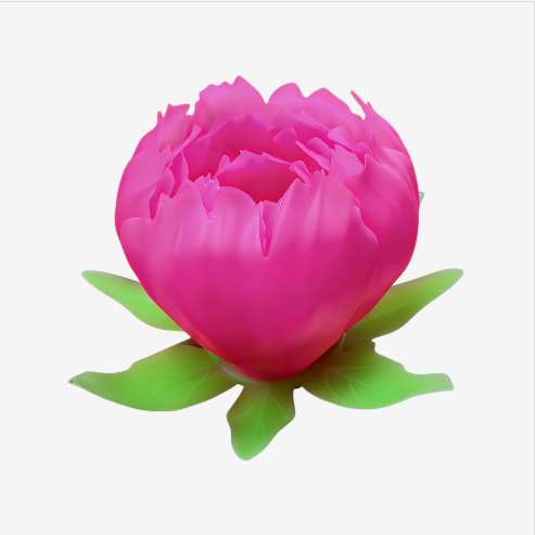 custom silicone decorative flower with realistic 3D petal structure